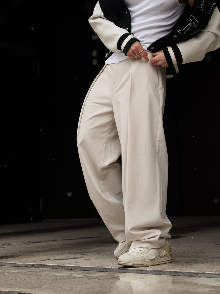 High-waisted Pleated Casual Pants - 4 by Zen Clothing - Image 1