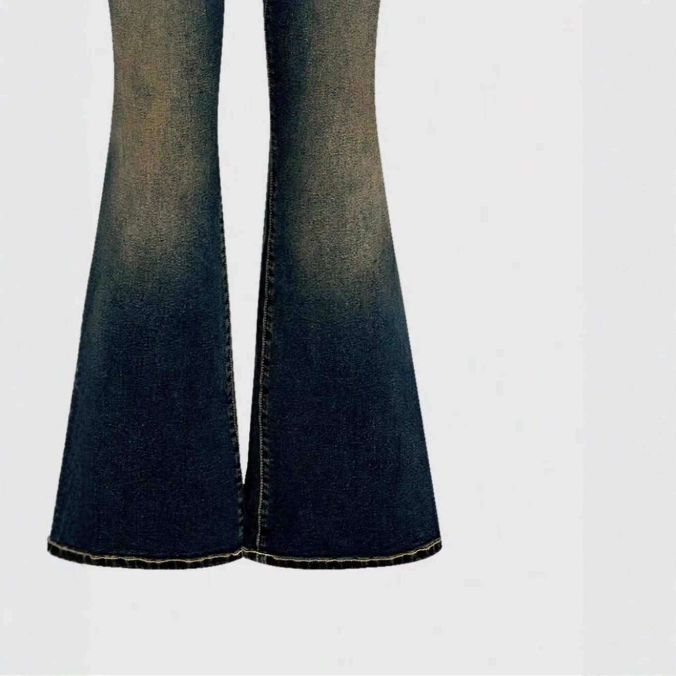 Retro Embroidered Flared Jeans - 4 by Zen Clothing - Image 6