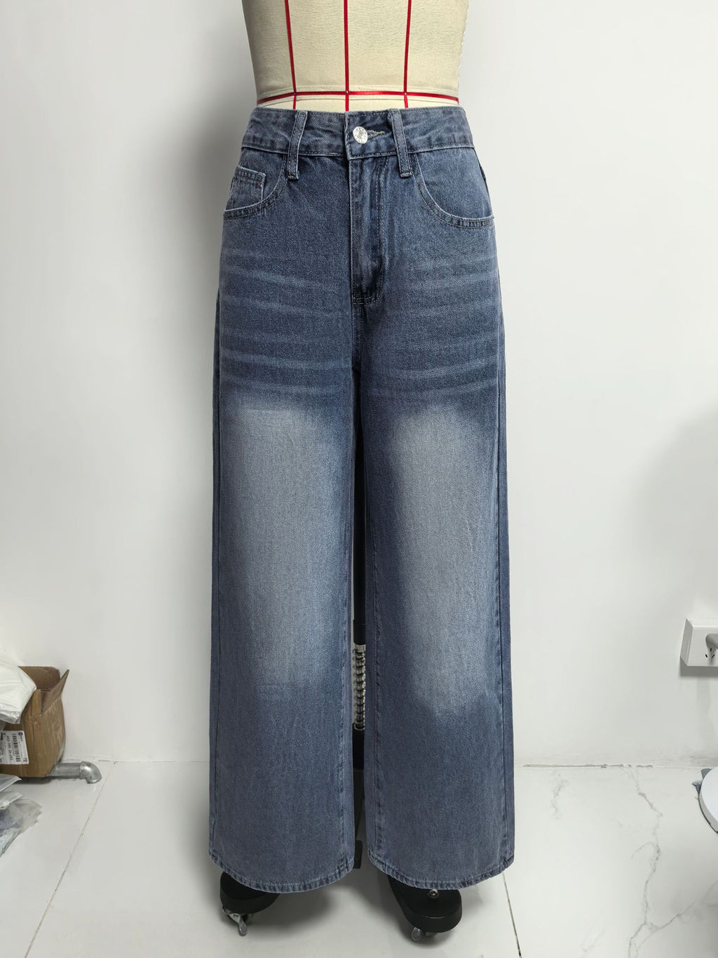 Washed Vintage Jeans – Women's Regular Fit Denim - Jeans by Zen Clothing - Image 6