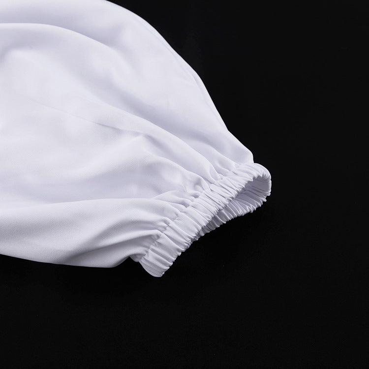 White High-Waisted Balloon Pants - Pants by Zen Clothing - Image 10
