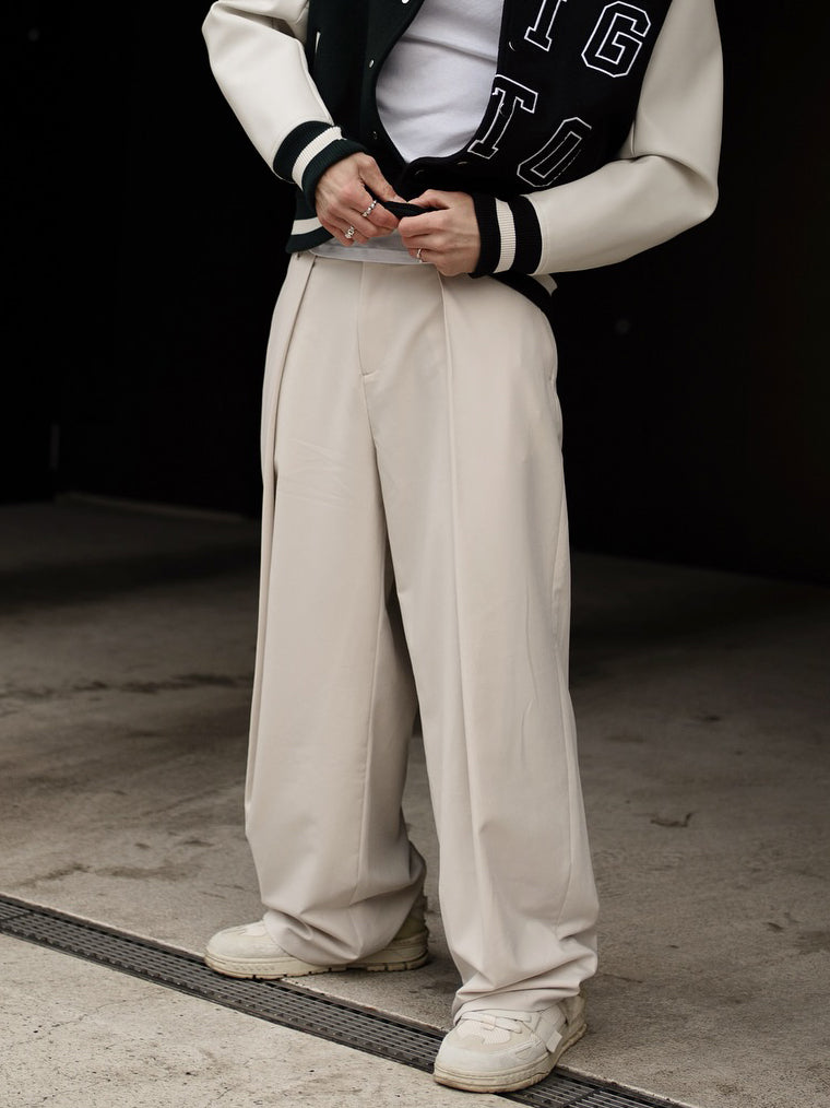 High-waisted Pleated Casual Pants - 4 by Zen Clothing - Image 2
