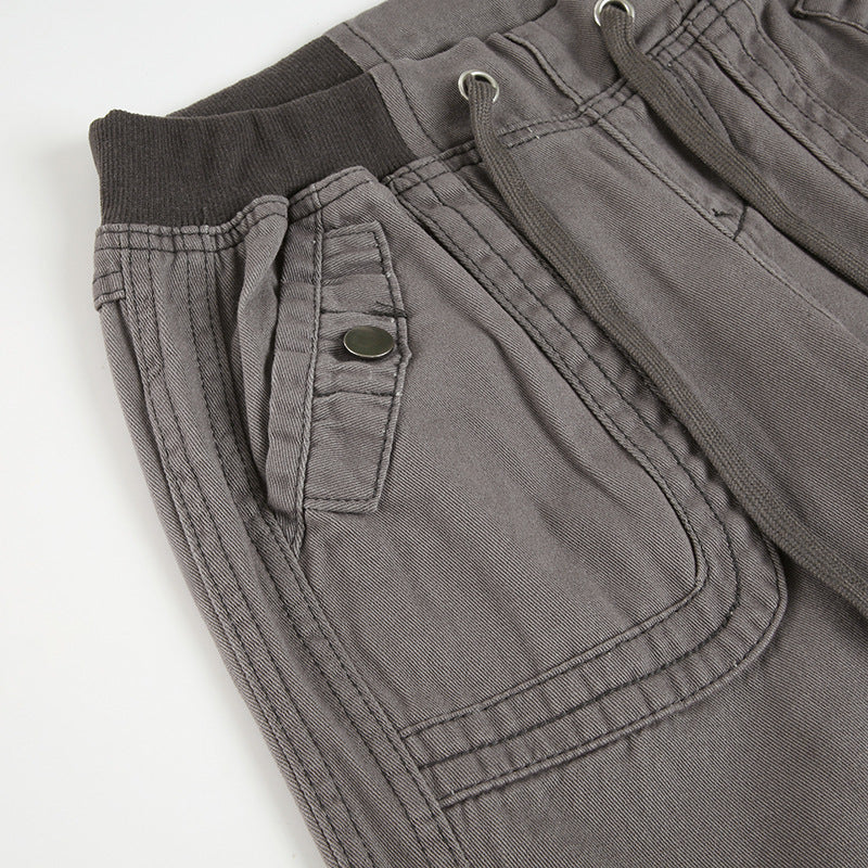 Lace-up Low-waisted Casual Wide-leg Pants - 4 by Zen Clothing - Image 9