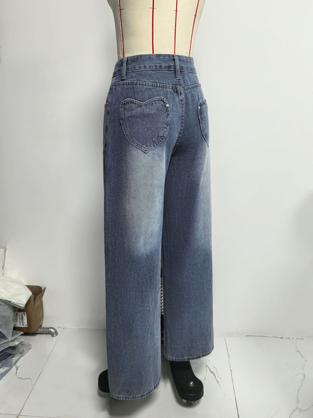 Washed Vintage Jeans – Women's Regular Fit Denim - Jeans by Zen Clothing - Image 7