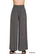 Zenana Smocked Waist Wide Leg Palazzo Pants by Trendsi - Image 1