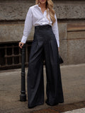 Elegant High-waist Wide-leg Jeans - 4 by Zen Clothing - Image 1