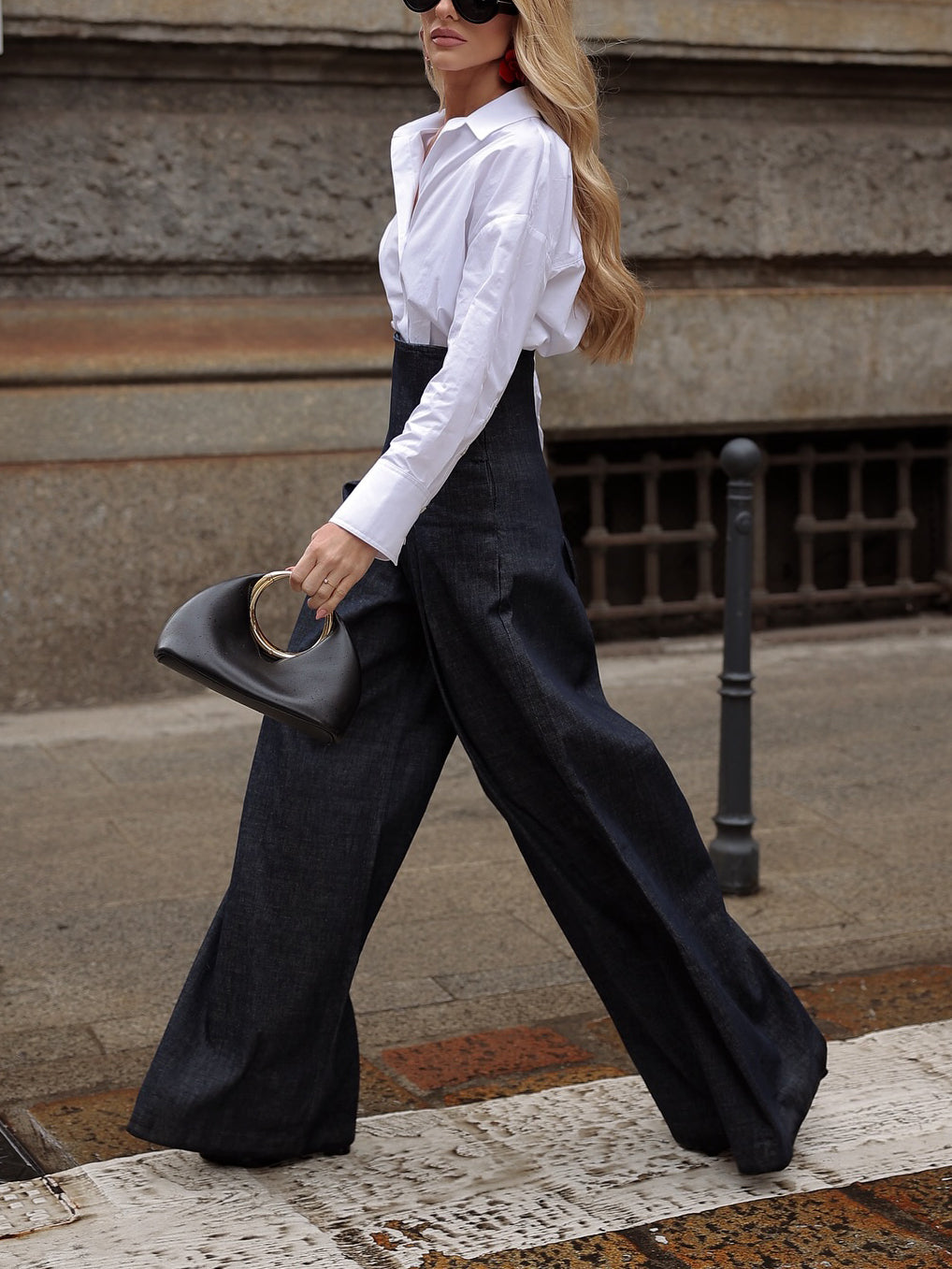 Elegant High-waist Wide-leg Jeans - 4 by Zen Clothing - Image 9