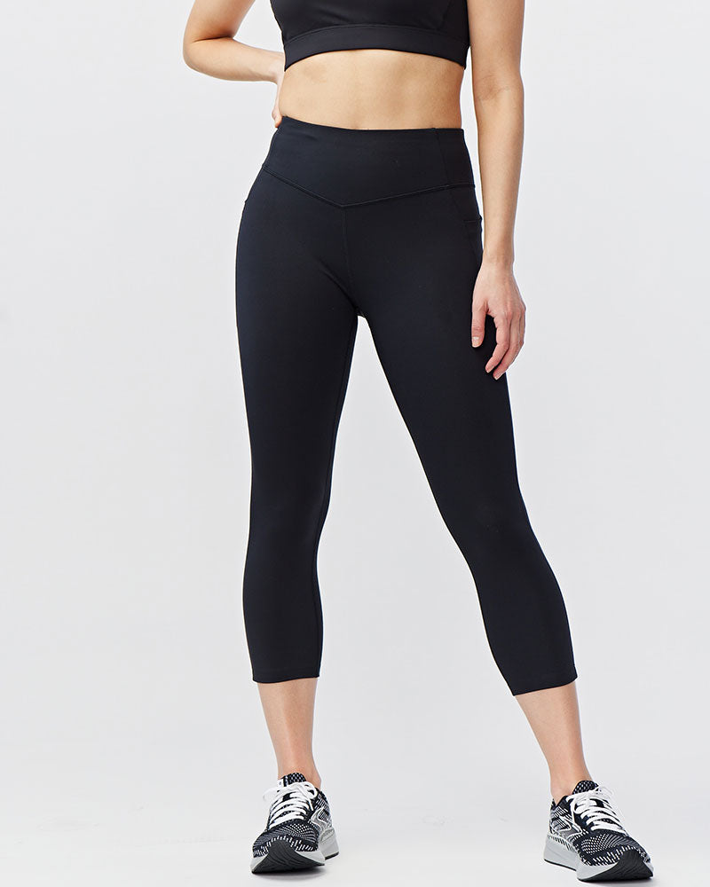Go Again Women's Cropped Leggings Length 21" - Training by Goal Five - Image 2