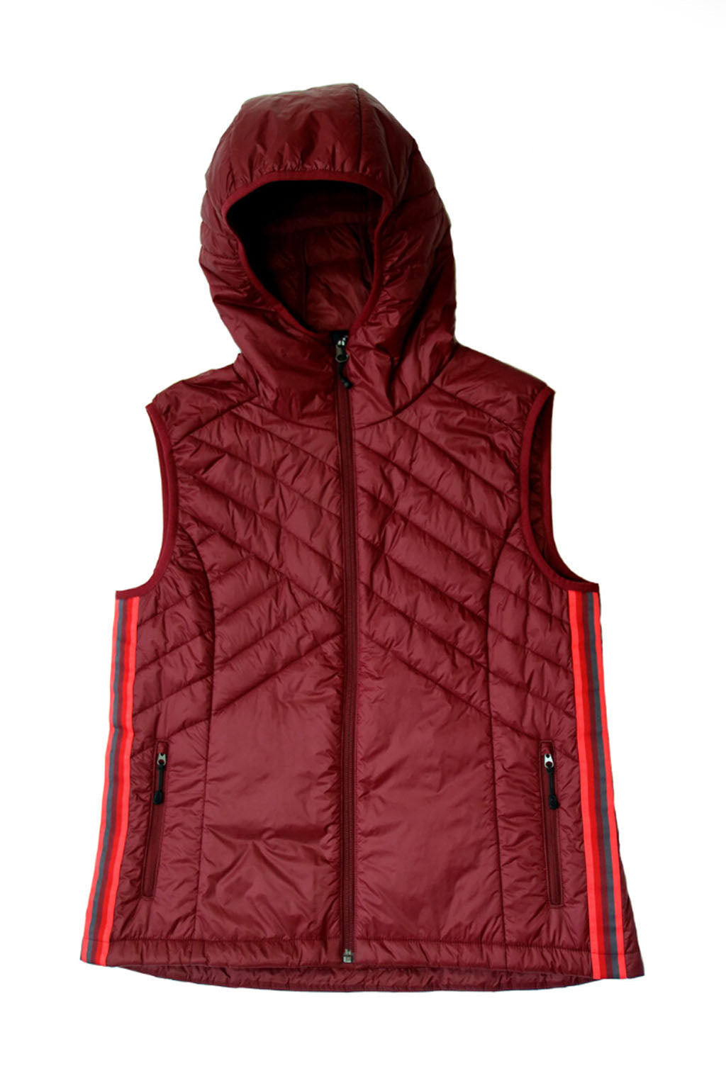 Powerstripe Eco-Friendly Down Hooded Vest - Lifestyle by Goal Five - Image 8