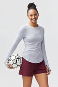 Foudy Women's Longsleeve Workout Top - Training by Goal Five - Image 16