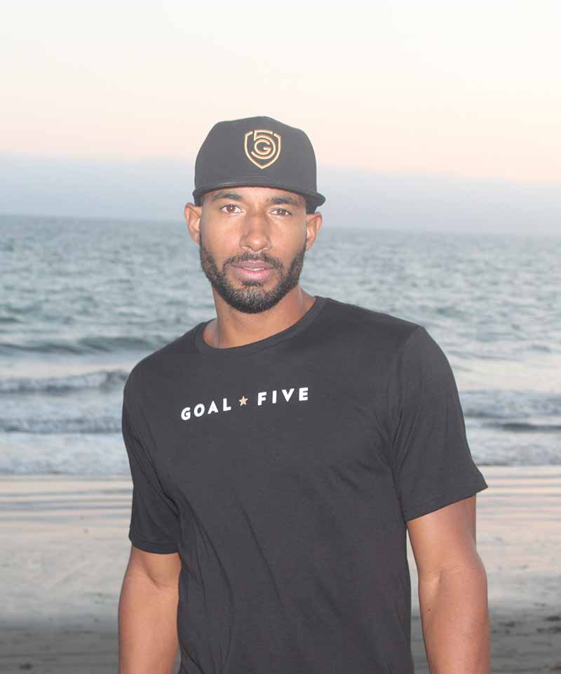 Goal Five Men's Black Cotton T-Shirt - Lifestyle by Goal Five - Image 3