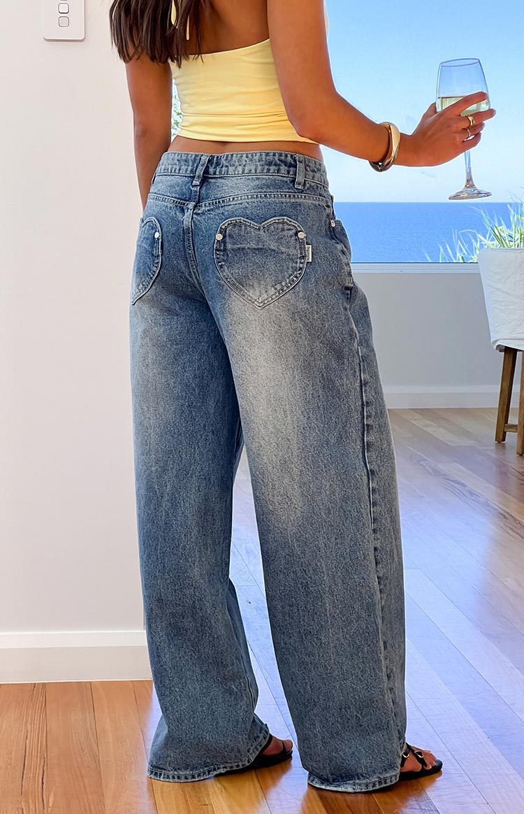 Washed Vintage Jeans – Women's Regular Fit Denim - Jeans by Zen Clothing - Image 2