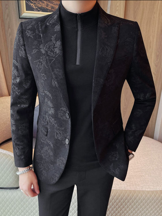 Men's Slim Fit Floral Print Casual Balzers - 4 by Zen Clothing - Image 4