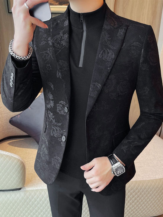 Men's Slim Fit Floral Print Casual Balzers - 4 by Zen Clothing - Image 9
