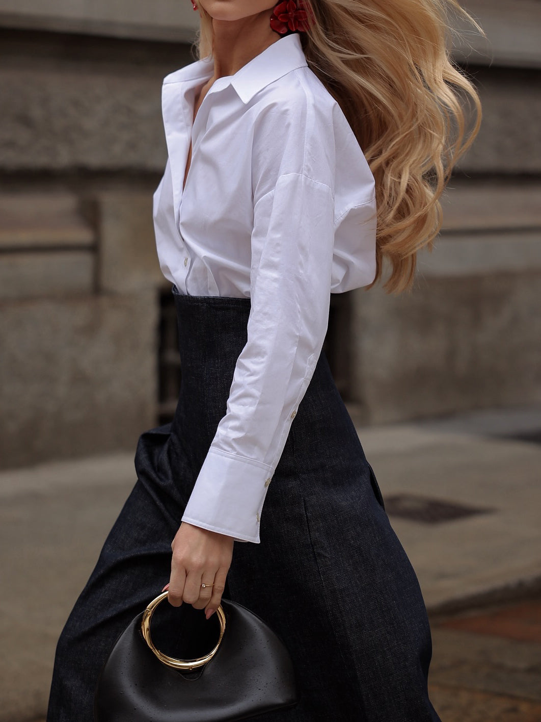 Elegant High-waist Wide-leg Jeans - 4 by Zen Clothing - Image 4