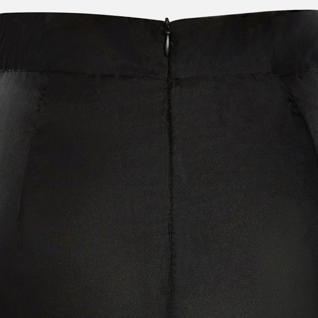 Black Structured Organza Mermaid Maxi Skirt - 4 by Zen Clothing - Image 10