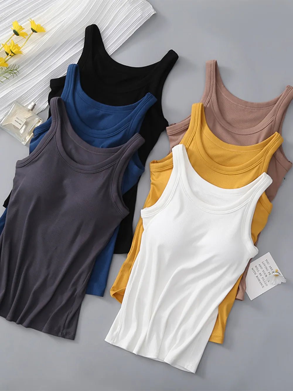Round Neck Tank with Bra by Trendsi - Image 22