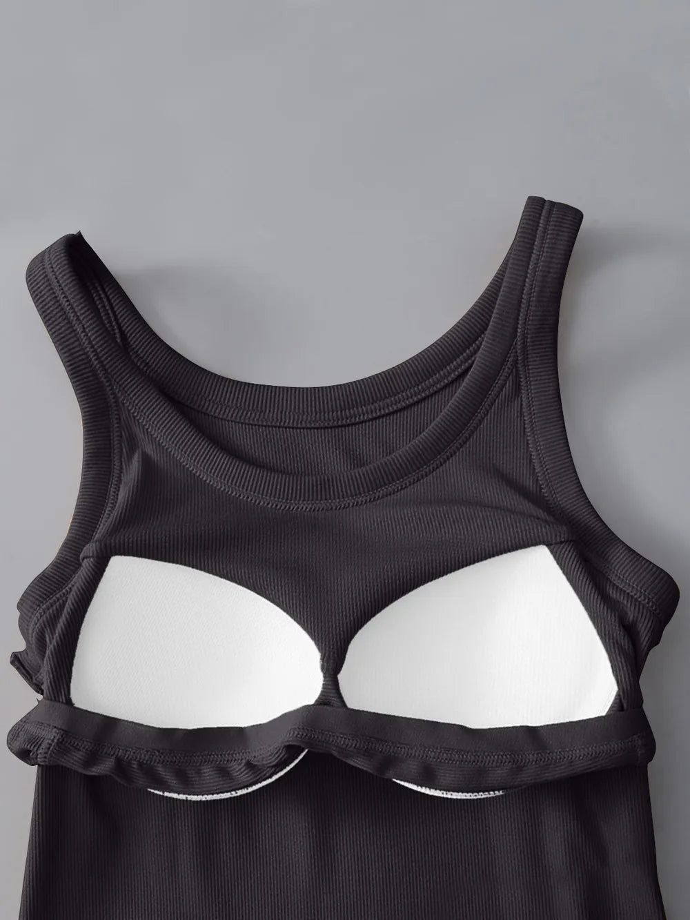 Round Neck Tank with Bra by Trendsi - Image 2